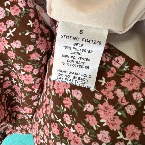 CLEARANCE PRARIE DRESS FLORAL TIERED RUFFLE MIDI SKIRT WITH BELT POCKETS SMALL - Picture 5 of 6